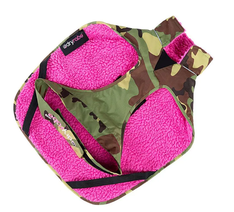 Dryrobe Dog Coat Camo/Pink-7